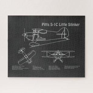Puzzle Pitts S-1C - Plans de plan d'avion PD