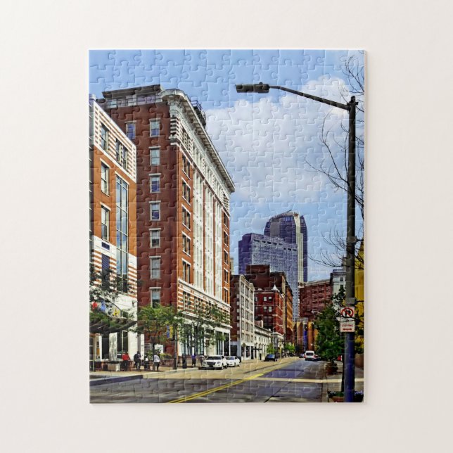 Puzzle Pittsburgh PA - Vue en bas de la neuvième rue (Vertical)
