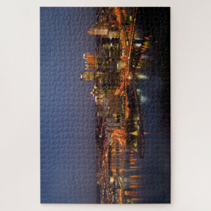 Puzzle Pittsburgh, Pennsylvanie Downtown Night Time River