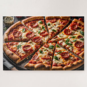 Puzzle Pizza au pepperoni et fromage