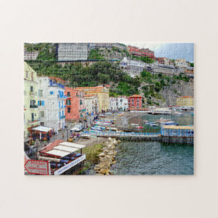 Puzzle Plage colorée de Sorrento Marina Grande en Italie