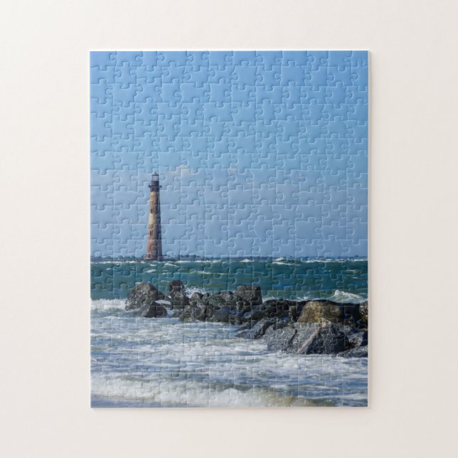 Puzzle Plage de folie de phare de Morris (Vertical)