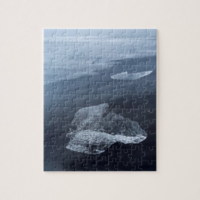 Puzzle Plage de sable noir et glace, Islande (Vertical)