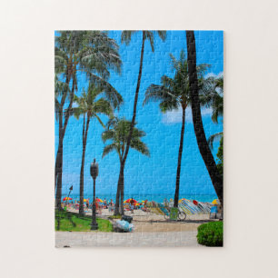 Puzzle Plage de Waikiki Hawaii Honolulu.