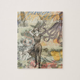 Puzzle Plage du poulpe Antique Steampunk côtier