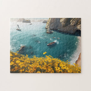 Puzzle Plage en Grèce peinture