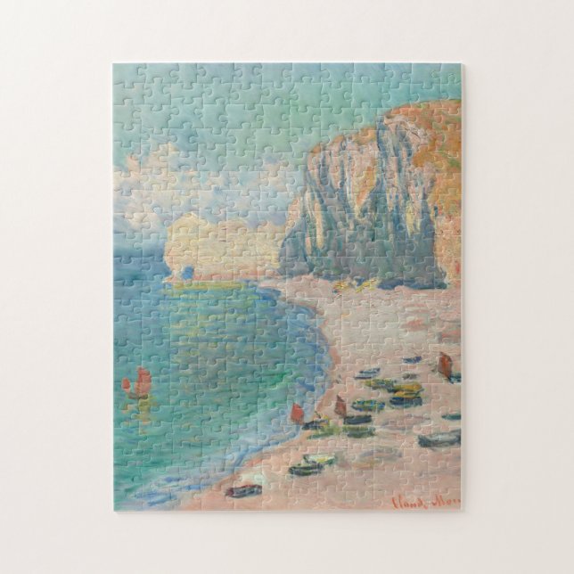 Puzzle Plage et Falaise d'Amont Monet (Vertical)