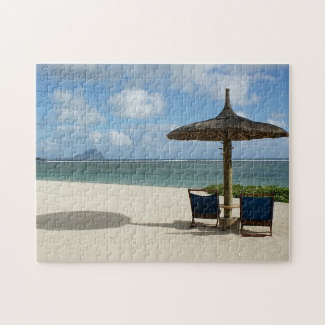 Puzzle Plage Maurice. (Horizontal)