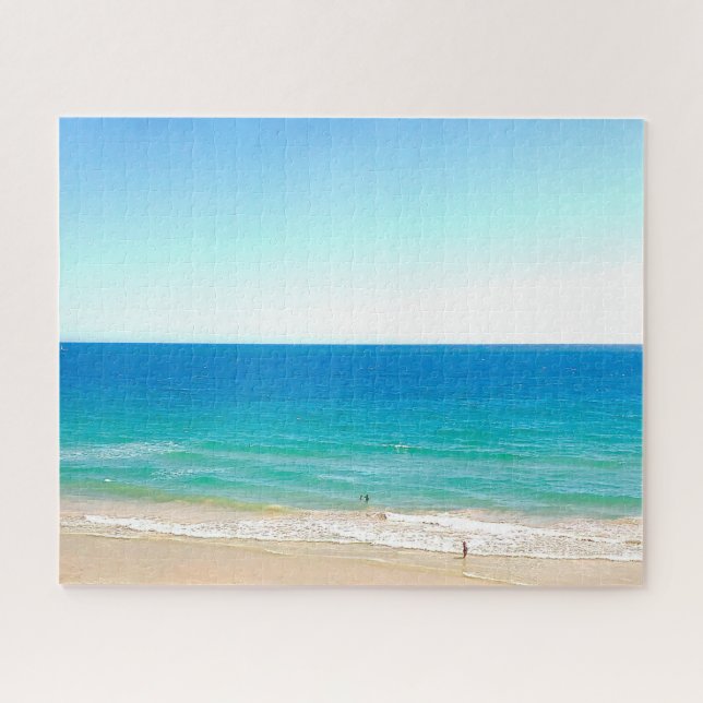 Puzzle Plage Océan Mer bleu ciel Paysage tropical Jigsaw (Horizontal)