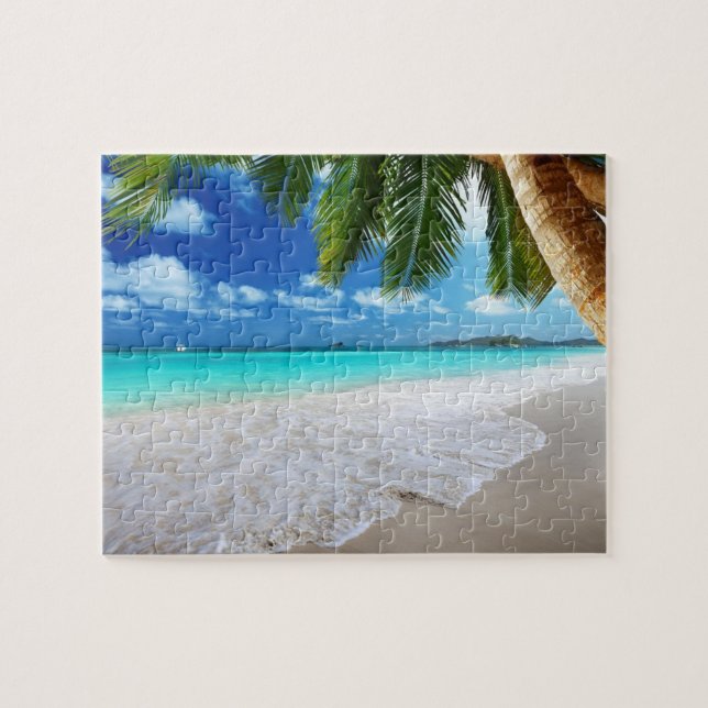 Puzzle Plage paradisiaque tropicale (Horizontal)