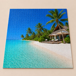 Puzzle Plage relaxante de l'île