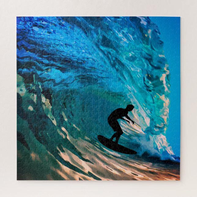 Puzzle Plage Surf Big Wave Ride (Vertical)
