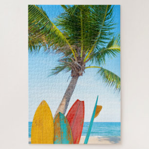 Puzzle Plage Tropical Surfboard