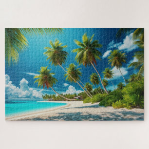 Puzzle Plage tropicale - Paysage Pittoresque à couper le