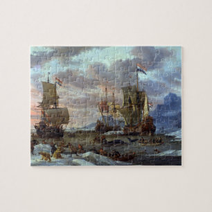 Puzzle Plages baleiniers Océan Arctique Abraham Storck 16