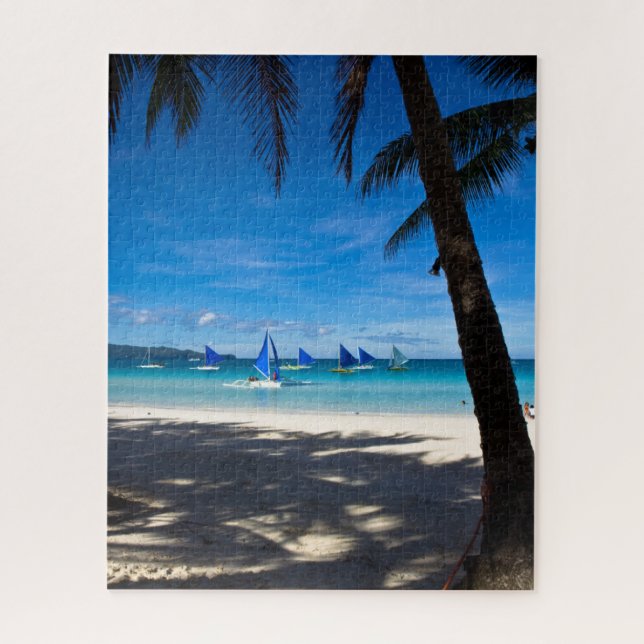 Puzzle Plages tropicales | White Beach Boracay Philippine (Vertical)