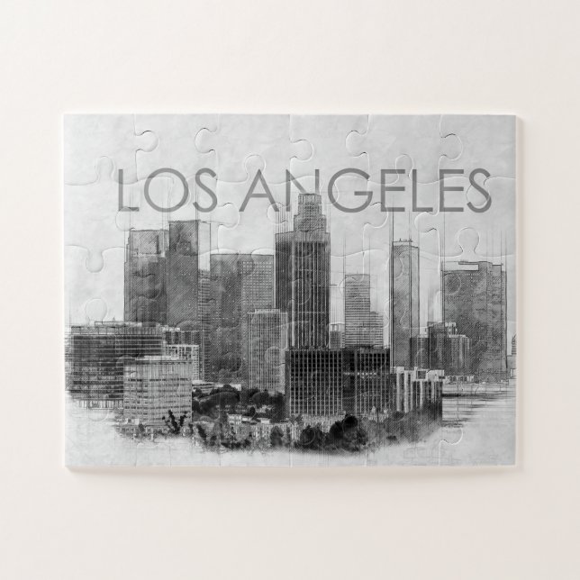Puzzle Plan d'horizon de Los Angeles (Horizontal)
