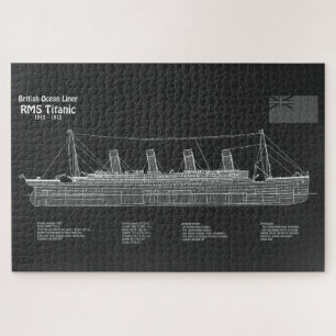 Puzzle Plan directeur des navires Titanic RMS PBD