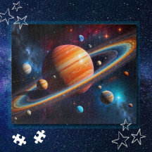 Planète à Anneaux Système Solaire Espace