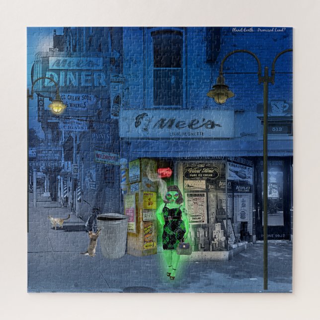 Puzzle Planète Terre, Terre Promise ? (Vertical)