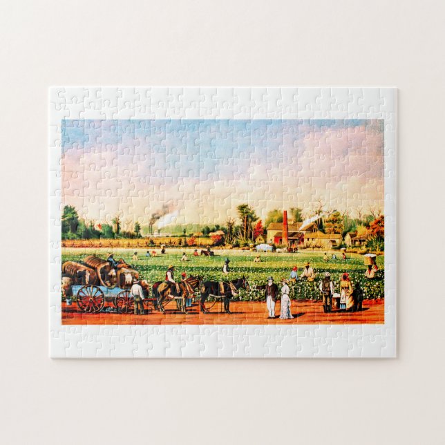 Puzzle plantation vintage de coton (Horizontal)