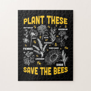 Puzzle Plantes Qui Sauvent Les Abeilles