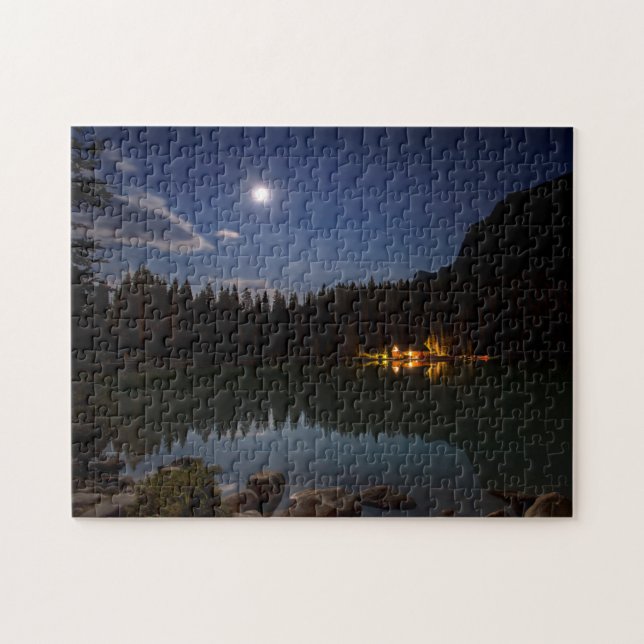 Puzzle Pleine lune | Lake Louise, Canada (Horizontal)