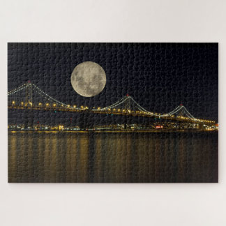 Puzzle Pleine lune sur le pont Bay