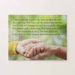 Puzzle Poème Grand-mère Grand-mère Grand-mère Enfant Insp