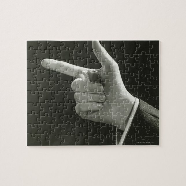Puzzle Pointage d'homme (Horizontal)