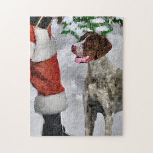 Puzzle Pointeur Allemand Raccourci Avec Père Noël Noël
