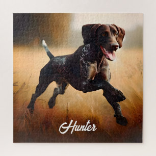 Puzzle Pointeur court allemand en cours d'exécution