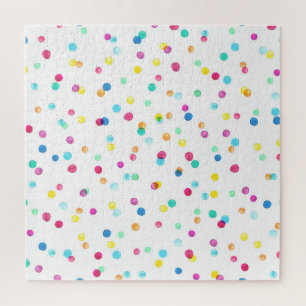 Puzzle Points Aquarelle Lumineux : Motif transparent.
