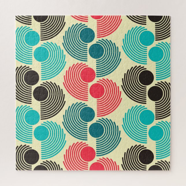 Puzzle Points colorés : motif abstrait sans soudure. (Vertical)