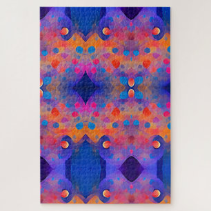 Puzzle Points d'art Abstraits colorés géométriques de plu