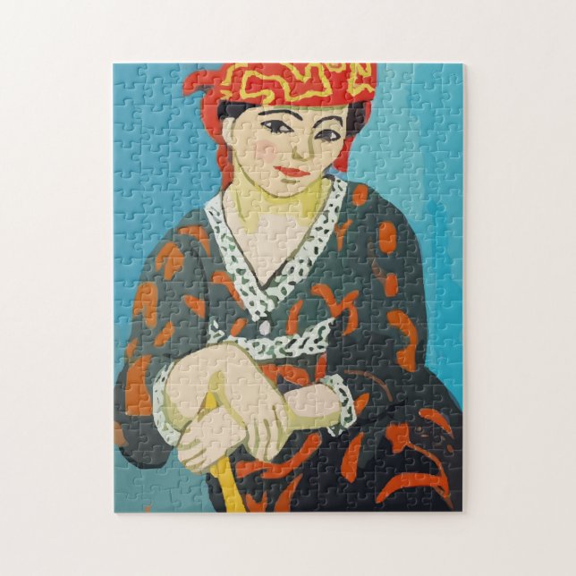 Puzzle Poirtrait de femme fauviste, JigSaw (Vertical)