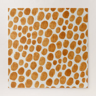 Puzzle Pois d'or : Gouache Abstraite