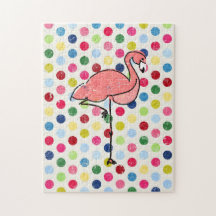 Pois génial moderne de Flamant rose