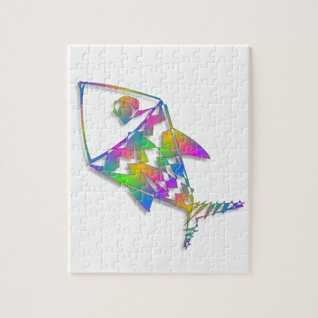 Puzzle Poisson Abstrait (Vertical)