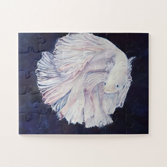 Puzzle Poisson blanc (Horizontal)