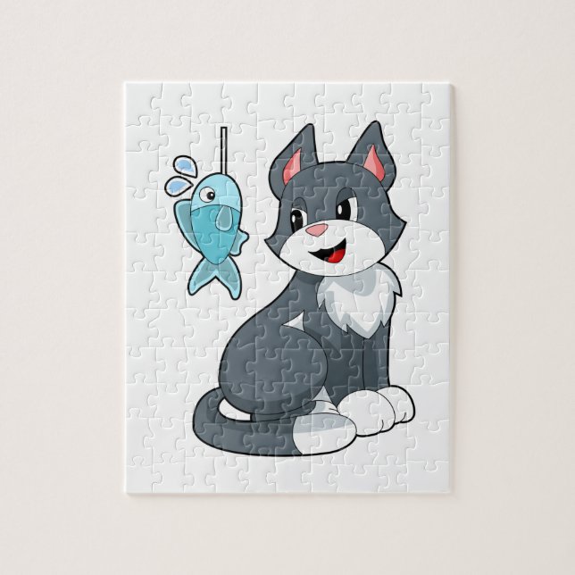 Puzzle Poisson de chat (Vertical)