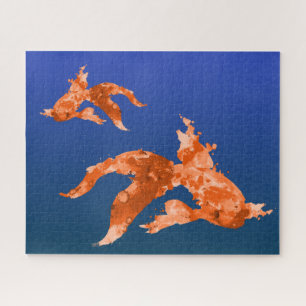 Puzzle poisson doré