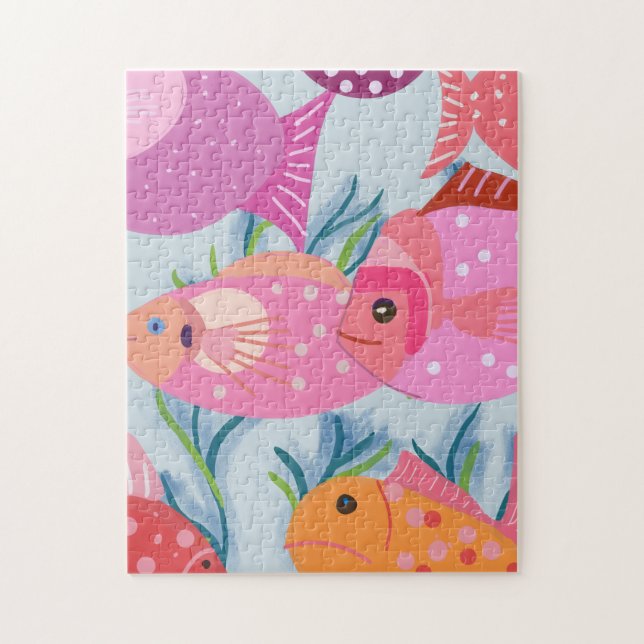 Puzzle Poisson rose (Vertical)
