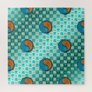 Puzzle Poissons & Chien de Bois