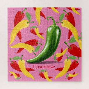 Puzzle Poivrons verts rouges chili Thunder_Cove