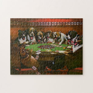 Puzzle Poker Sympathy Chiens Jouer Poker Coolidge 1903