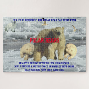 Puzzle Polar Bear Life 20" x 30", 1014 pièce
