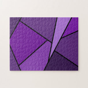 Puzzle Polygones violets Abstraits