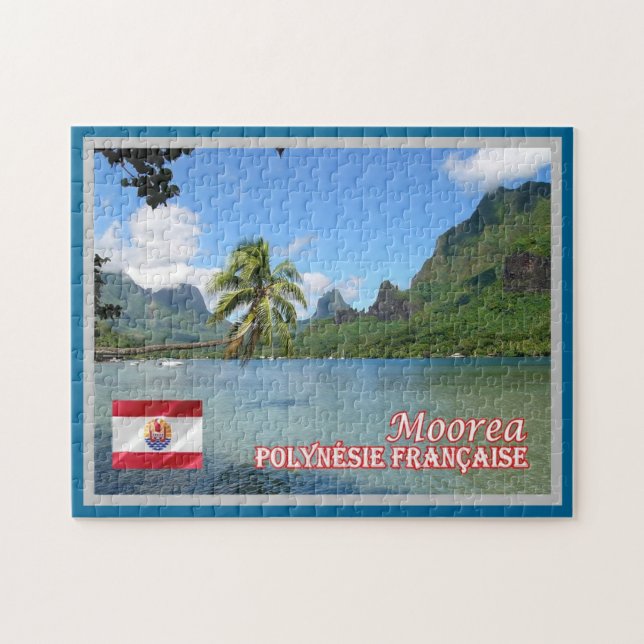 Puzzle Polynésie française - Moorea - Baie de Cook - (Horizontal)