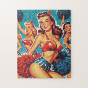 Puzzle Pom-pom girl vintages